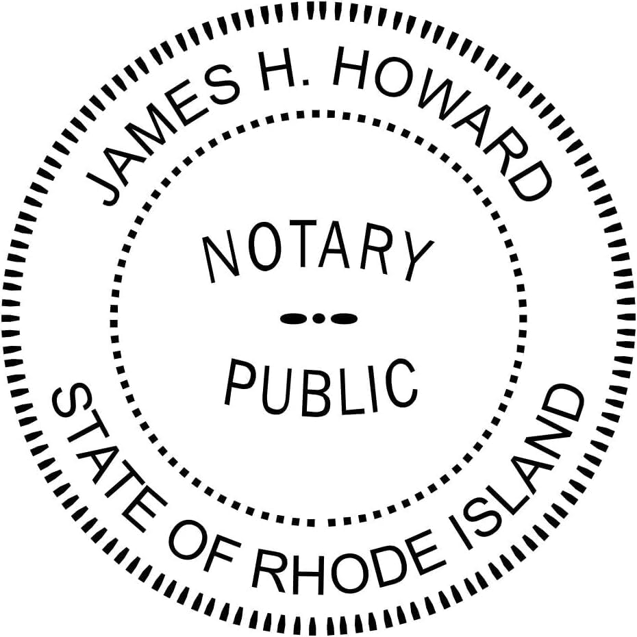 Rhode Island Round Notary Embosser | Official State Embosser | Official Seals | Meets State Specifications (Rhode Island, Round Embosser)
