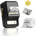 NIIMBOT B21 Label Maker, Portable Bluetooth Label Printer for Small Business, Sticker Maker with Tape for Gift Barcode, Clothing, Retail, Bakery, Mailing, Candles, Jewelry, Craft Organizing, Black