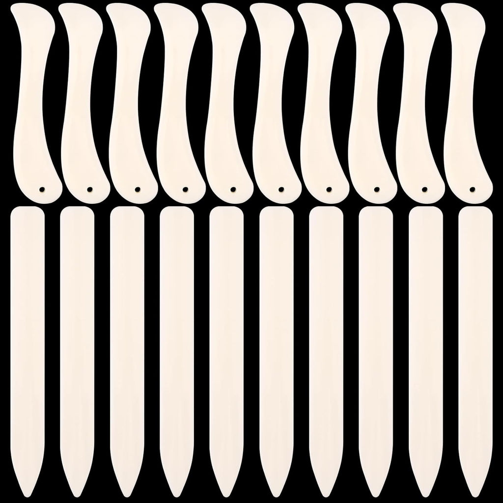 20 PCS Bone Folder Tool, Plastic Bone Folder Crafts Scoring Folding Creasing Paper Crafting Scrapbooking Tool for Paper Leathercrafts Bookbinding and DIY Card Making Handmade(2 Styles)