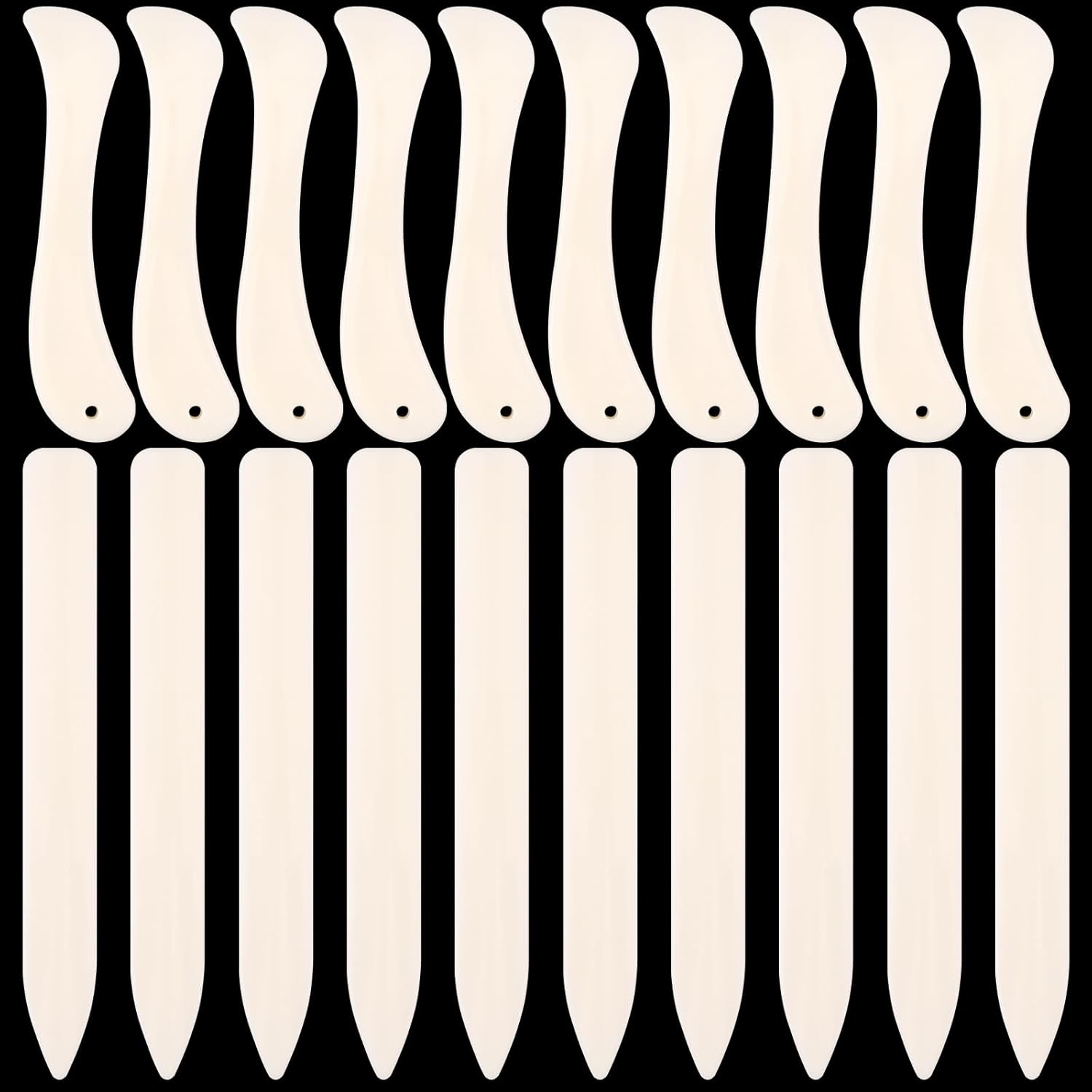 20 PCS Bone Folder Tool, Plastic Bone Folder Crafts Scoring Folding Creasing Paper Crafting Scrapbooking Tool for Paper Leathercrafts Bookbinding and DIY Card Making Handmade(2 Styles)