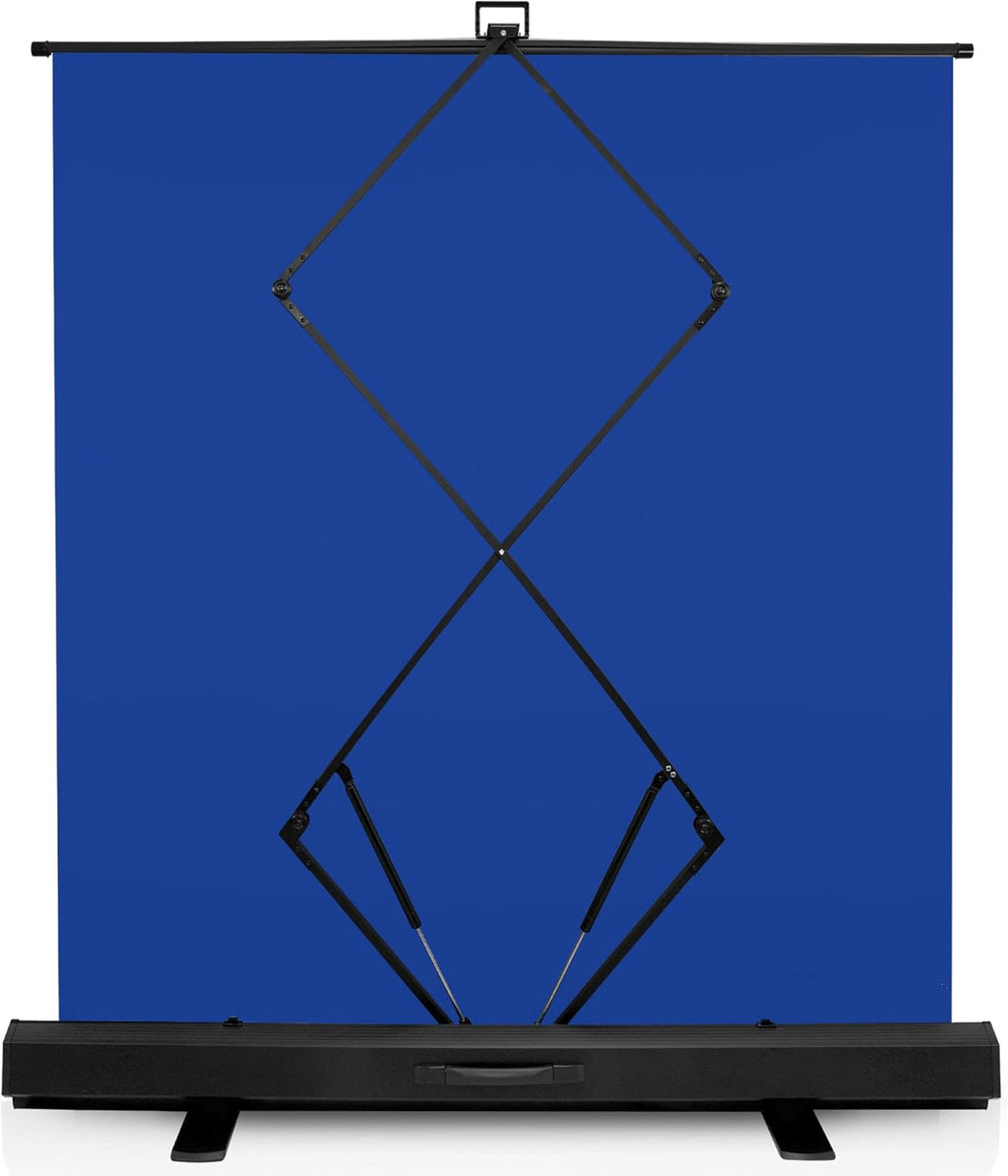 KHOMO GEAR 62-Inch Blue Screen Backdrop – Collapsible & Portable Chromakey Background for Streaming, Video Calls, Photography, Zoom & Gaming – Wrinkle-Resistant, High-Density Fabric, Easy Setup