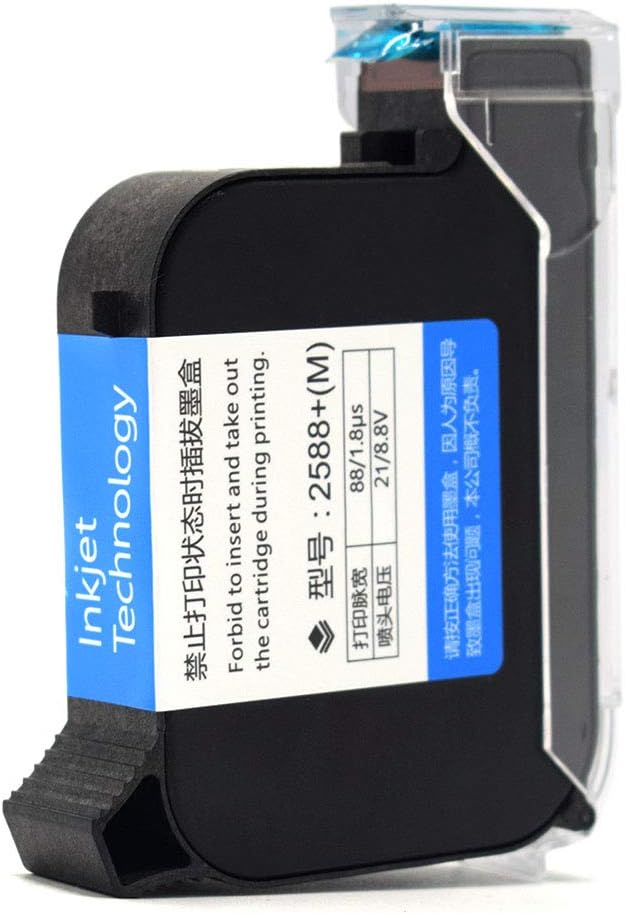 TOAUTO Handheld Portable Inkjet Printer Intelligent Mobile Printer with 5.6 Inch Touchscreen and Build-in Rechargeable Battery Easy Operate for Labeling and Coding Printing (Ink Cartridge(Black)