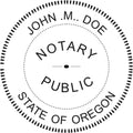 Oregon Round Notary Embosser | Official State Embosser | Official Seals | Meets State Specifications (Oregon, Round Embosser)