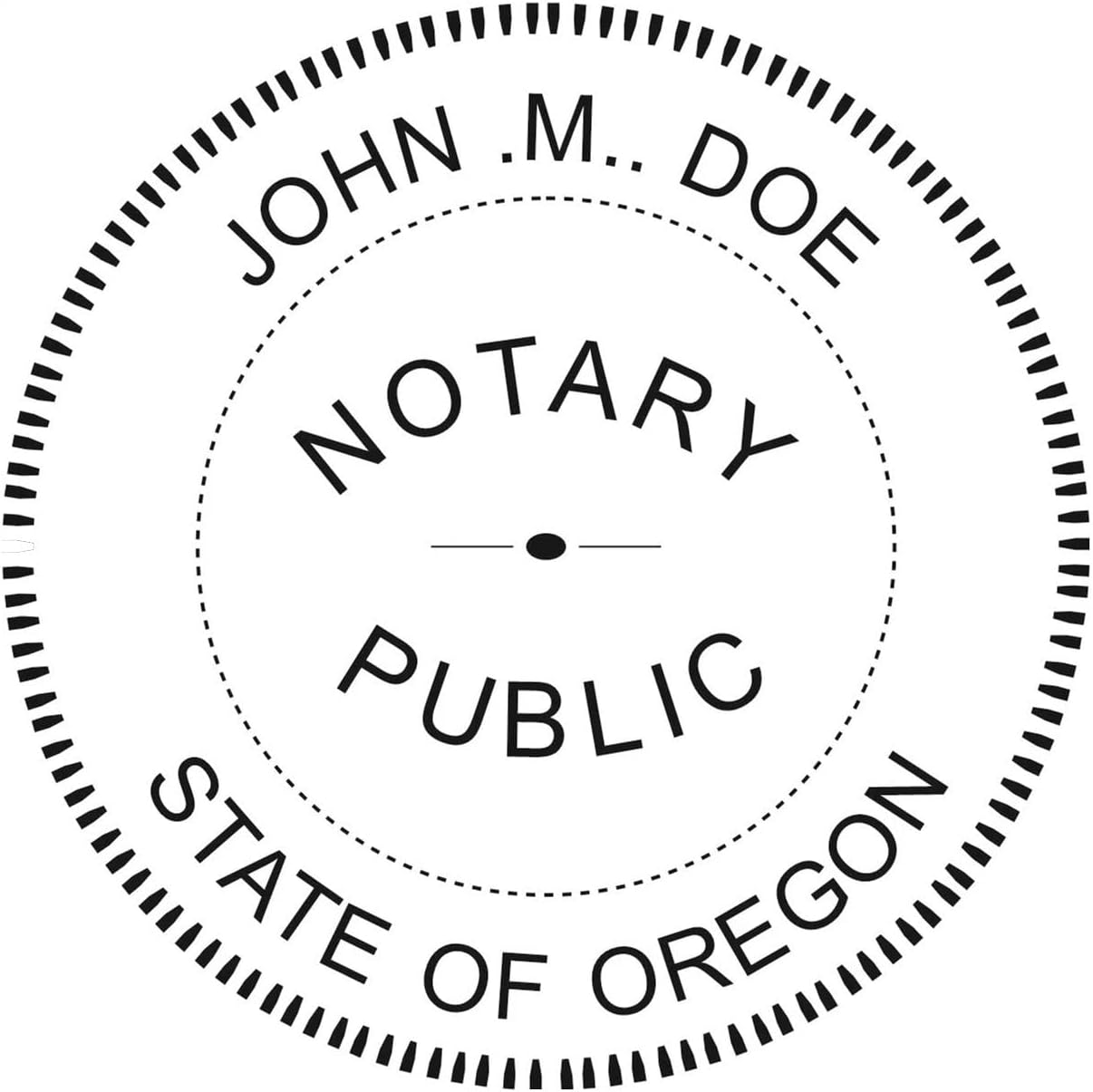 Oregon Round Notary Embosser | Official State Embosser | Official Seals | Meets State Specifications (Oregon, Round Embosser)
