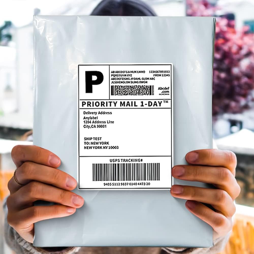 POLYSELLS 200 pcs 12x15.5 Inch White Poly Mailers Shipping Envelopes, Strong Adhesive Sealing, Waterproof, and Tear-resistant Postal Mailing Bags for Clothing, Books, and Accessories