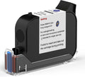 0.5" 42ml Quick-Drying W6900K Ink Cartridge for 0.5inch/12.7mm Handheld Inkjet Printer E55/E15/E98/E11/E12/E16, Black