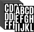 24 Sheets 2 Inch Self Adhesive Letters Stick on Vinyl Letters Capital Letter Stickers Alphabet Sticker Letter Number for Outdoor Sign Poster Mailboxes Crafts(White)