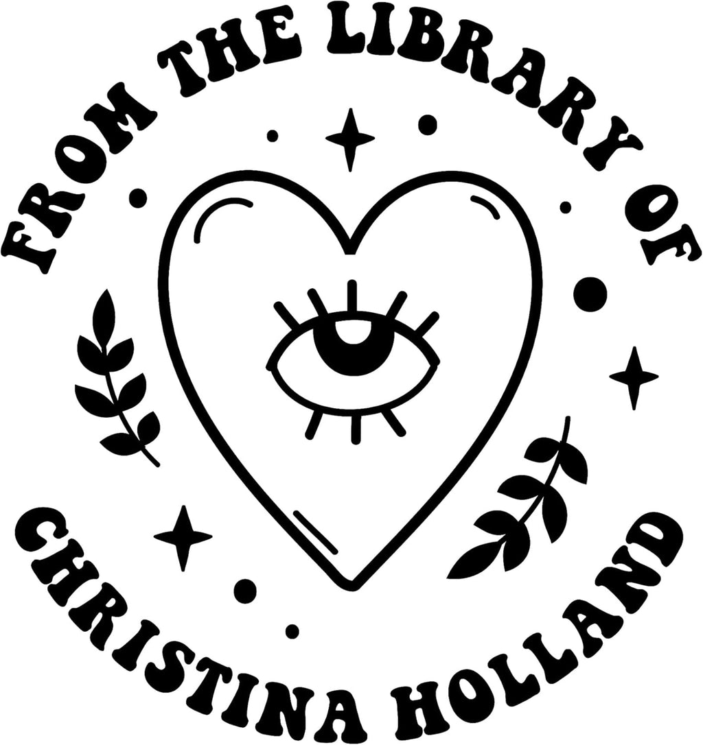 from The Library of Embossers & Stamps for Fantasy Book Readers | Custom Embosser | Custom Stamp | Ex Libris | Elevate Your Fantasy Collection of Stories and Novels (Design 7, Self-Inking Stamp)