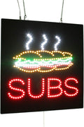 Subs Sign, 16"x16", 40x40cm, TOPKING, LED, Neon, Florescent, Signage, Signboard, Display, Billboard, Screen, Grand Opening, Gift
