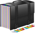 25 Pockets Accordion File Organizer Expanding File Folders with Handle,Fun Storage Portable Filing Box for Paperwork Documents Paper,A4/Letter Size