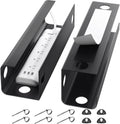Yecaye 2 Pack Cable Management Under Desk, 31.5 in Under Desk Cable Management Tray,Cord Hider,Cord Organizer, No Screw Wire Management for Office and Home, Black
