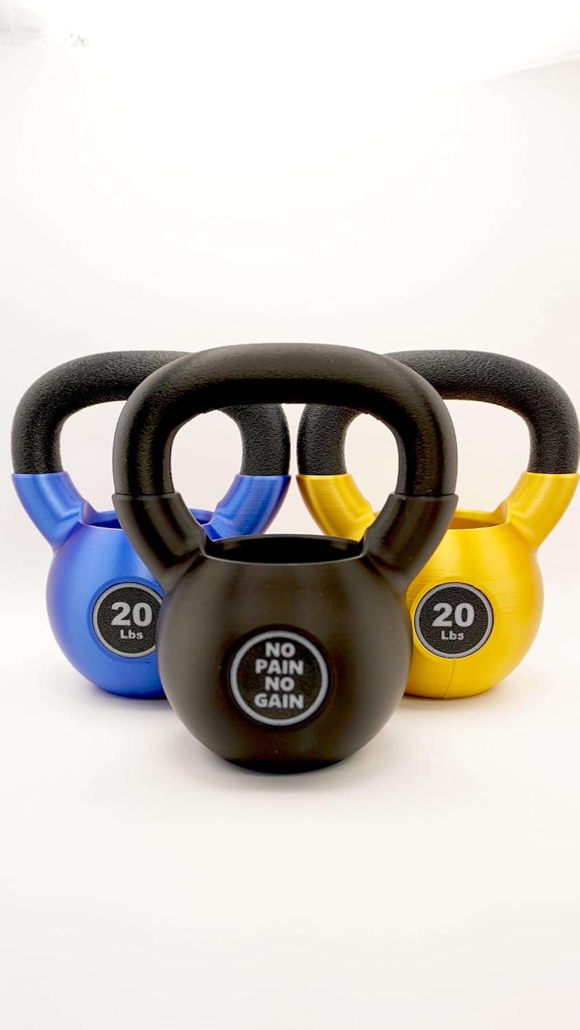 Fitness-Themed Office Desk Set, 3-Piece Dumbbell Business Card Holder, Pen Holder, Black