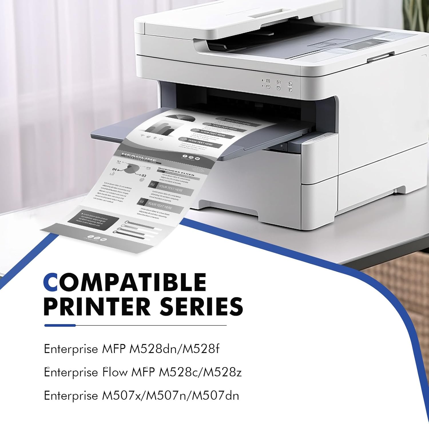 89X 89A Black Toner Cartridge CF289X CF289A Compatible Replacement for HP 89X 89A Toner Cartridge for Laserjet Enterprise M507n M507dn M507x MFP M528dn M528f M528c M507 M528 Series Printer (2-Pack)