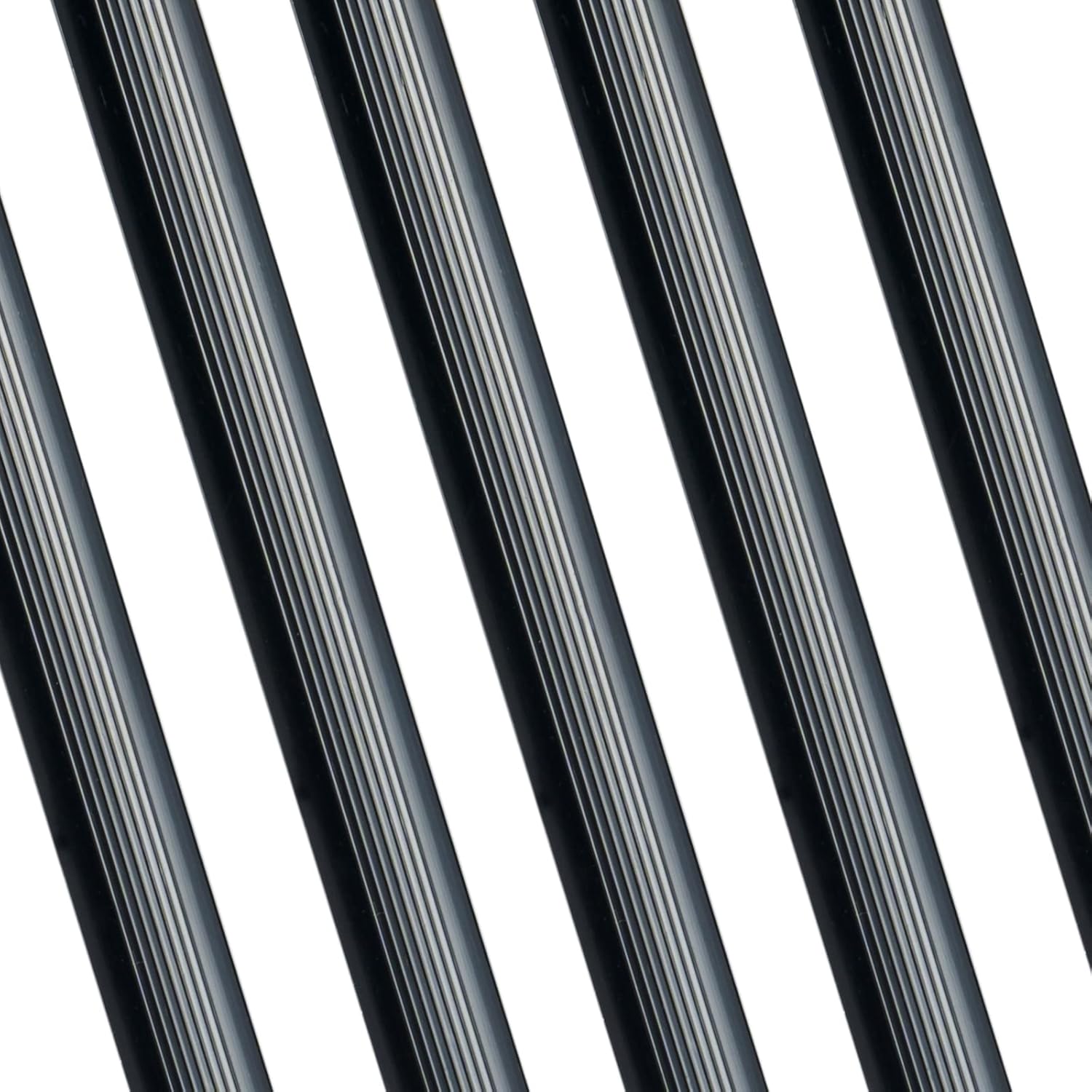 Binditek 25 Pack Binding Bars, 25-Sheet Capacity Slide Grip Binding Bars, Black, 5mm Thickness, 11 Inches, for Students and Coworkers