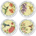 Colorful Images Hummingbirds Return Address Mailing Labels, Personalize with Name & Addresses, Set of 144 Self Adhesive, Easy Peel Flat Label Sheets, 1-½" Across, 4 Designs