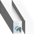 Thenshop 100 Pcs Clear Report Covers with Sliding Bars Sliding Bar File Folder Binder Plastic Report Folder for File Paper Book Resume Letter Office, 30 Sheet Capacity(Black)