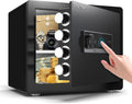 Safety Box, Small Safes for Home Lock Box with Electronic Keypad，Safe with Removable Shelf for Cash, Jewelry, Documents,Digital Security Safe for Office Hotel and Personal Use (Digital - 1.6 CUFT)