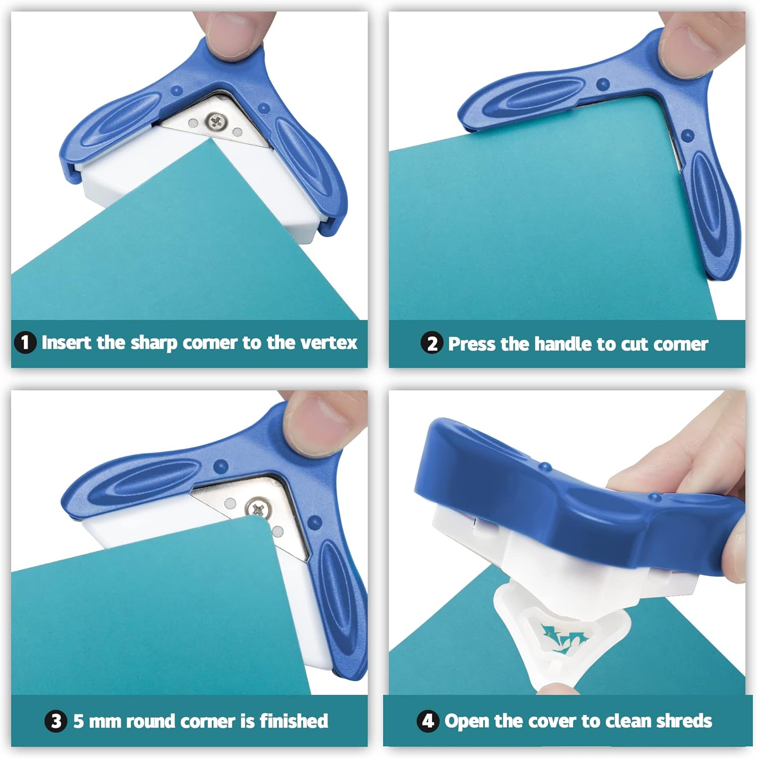 MyLifeUNIT Corner Rounder Punch 5 mm, Blue