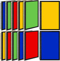 12 Pack Small Spiral Notebook A5 Lined College Ruled Spiral Journal Notebook 5.5 x 8.3 Inch Kraft Cover, 120 Pages for Work Students Office Business(Blue,Green,Yellow,Red)