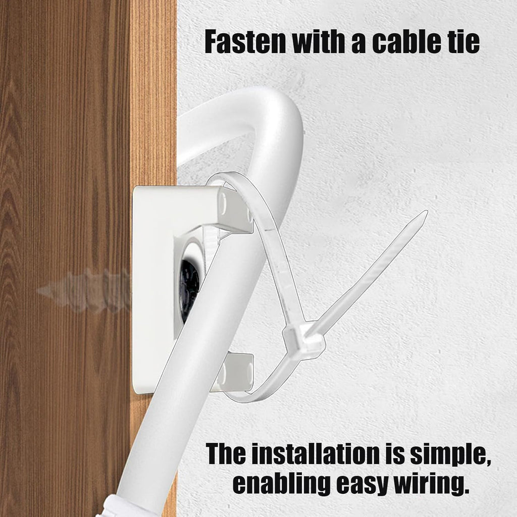 100Pcs Cable Zip Tie Mounts Kit, 0.9in Plastic Zip Ties with Screw Hole, White Zip Tie Anchors, Sturdy Zip Tie Mounting Squares Base with Tapping Screw for Wire Organizer (White, 0.9 inch)