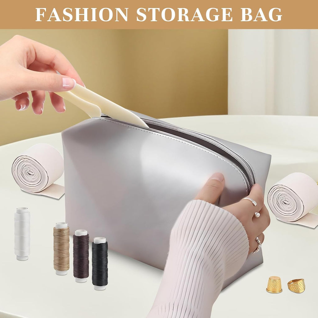43 Pcs Book Binding Kits, Bookbinding Supplies, Book Press, Flower Press, Comes with a Wooden Stapler and Binding Kit, Suitable for Beginners to Press or Embossing Materials