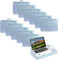 LAPGEAR Original Lap Desk – Large (17.9” x 13”) | Fits Up to 17.3” Laptops | Cushioned with Device Ledge, Pencil Tray & Handle | Portable & Lightweight | 12-Pack | Sky Blue – Style No. 45003