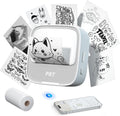 PRT Sticker Printer - S1 Mini Portable Thermal Printer, Bluetooth Sticker Maker Machine with 1 Roll Paper, Pocket Label Maker for Study Notes, Pictures, DIY, Label, Free App with Multiple Templates