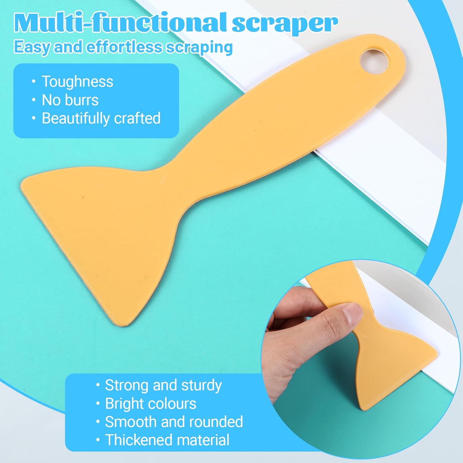 6 Pcs Bone Folders Crease Makers Plastic Bone Folder Paper Creaser Set Scoring Tool Folding Bookbinding Tool Origami Tools for Handmade Scrapbooking Bookbinding Paper Cards Crafts Leather Burnishing