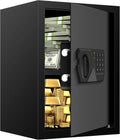 3.3 Cubic Feet Large Safes for Home Use Fire and Water proof, Digital Security Safe with Key and Combination, Home Safes Water and Fireproof for Firearm Medicine Money Valuables