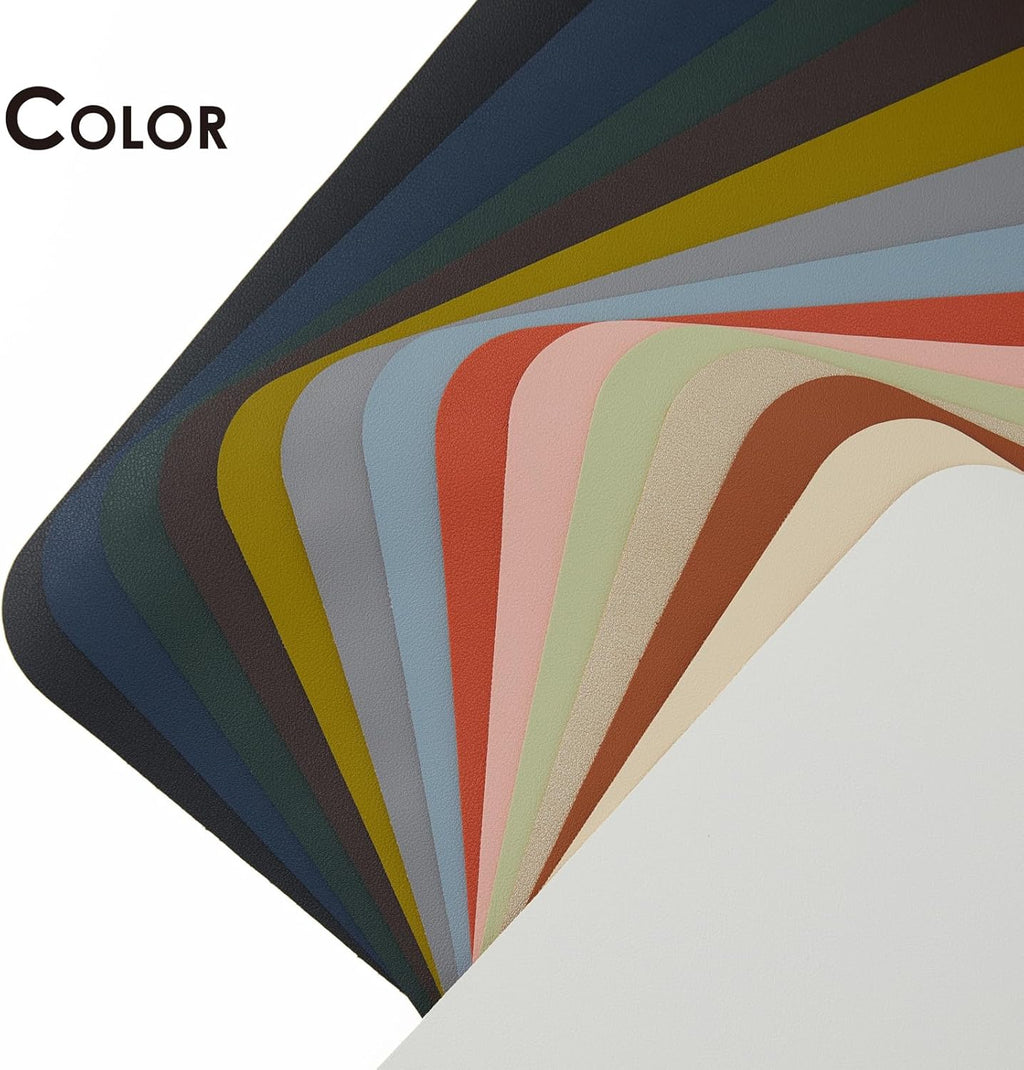 Leather Desk Mat - Non-Slip PU Desk Pad for Office and Home - Desk Organization and Accessories - Ideal for Large Mouse Pad and Desk Mats on Top of Desks (Light Blue,27.6"x 13.8")