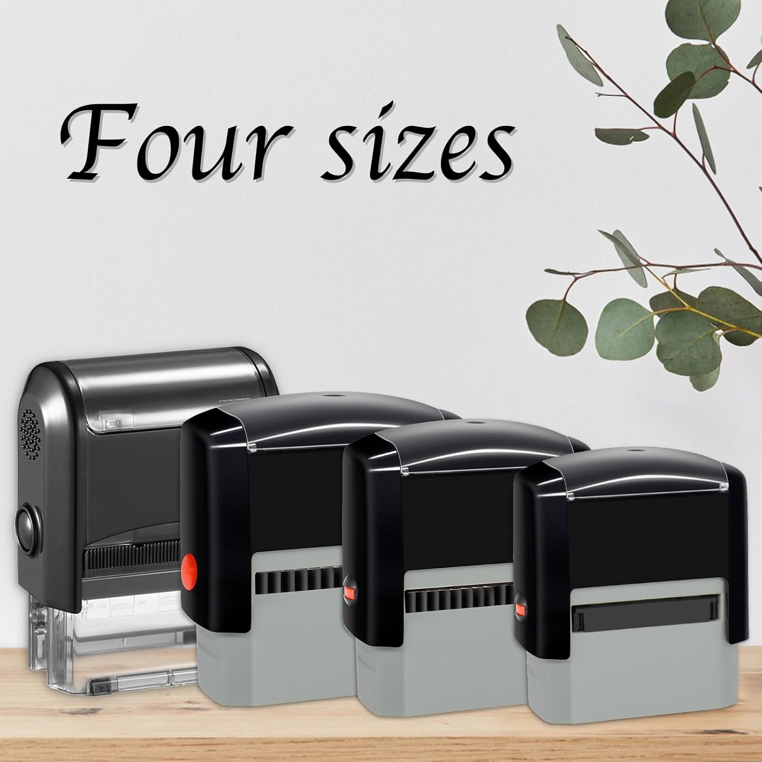 38x14mm Personalized Stamp Custom Self-Inking Business Address Rubber Stamps Customized with Name Date Signature Return Address Up to 3 Lines
