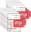J. J. Keller 25-Pack, Annual Vehicle Inspection Report Form & Red FMCSA Label Aluminum, 3-Ply Carbonless Form, DOT Compliant