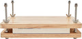 Wooden Book Press - 13''x7.9'' Book Press with Non-Slip Round Foot Pads, Ideal for Bookbinding Press, Paper Press, Bookbinding Machine and DIY Projects