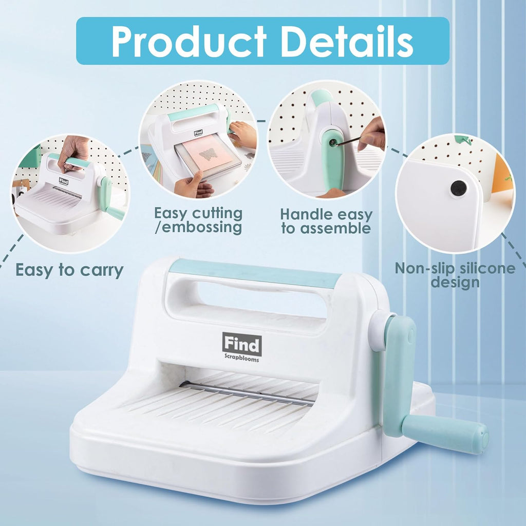 Manual Die Cutting Machine,Embossing Machine for Card Making Crafting, 6" Openning