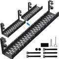 No Drilling Extendable Under Desk Cable Management, Metal Cable Management Tray Under Desk with Clamp, Retractable Power Strip Cord Holder for Wire Management 31Inch (2 Pack Extendable 31')