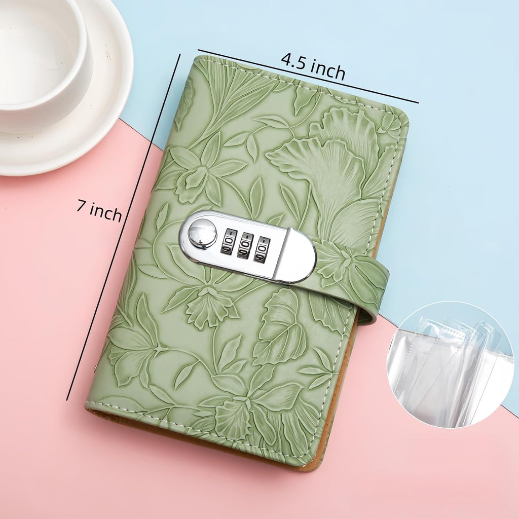 100 Envelope Challenge,Savings Challenges Book with Envelopes, Money Saving Binder Successfully Reach Your Savings Goals (Green-B)
