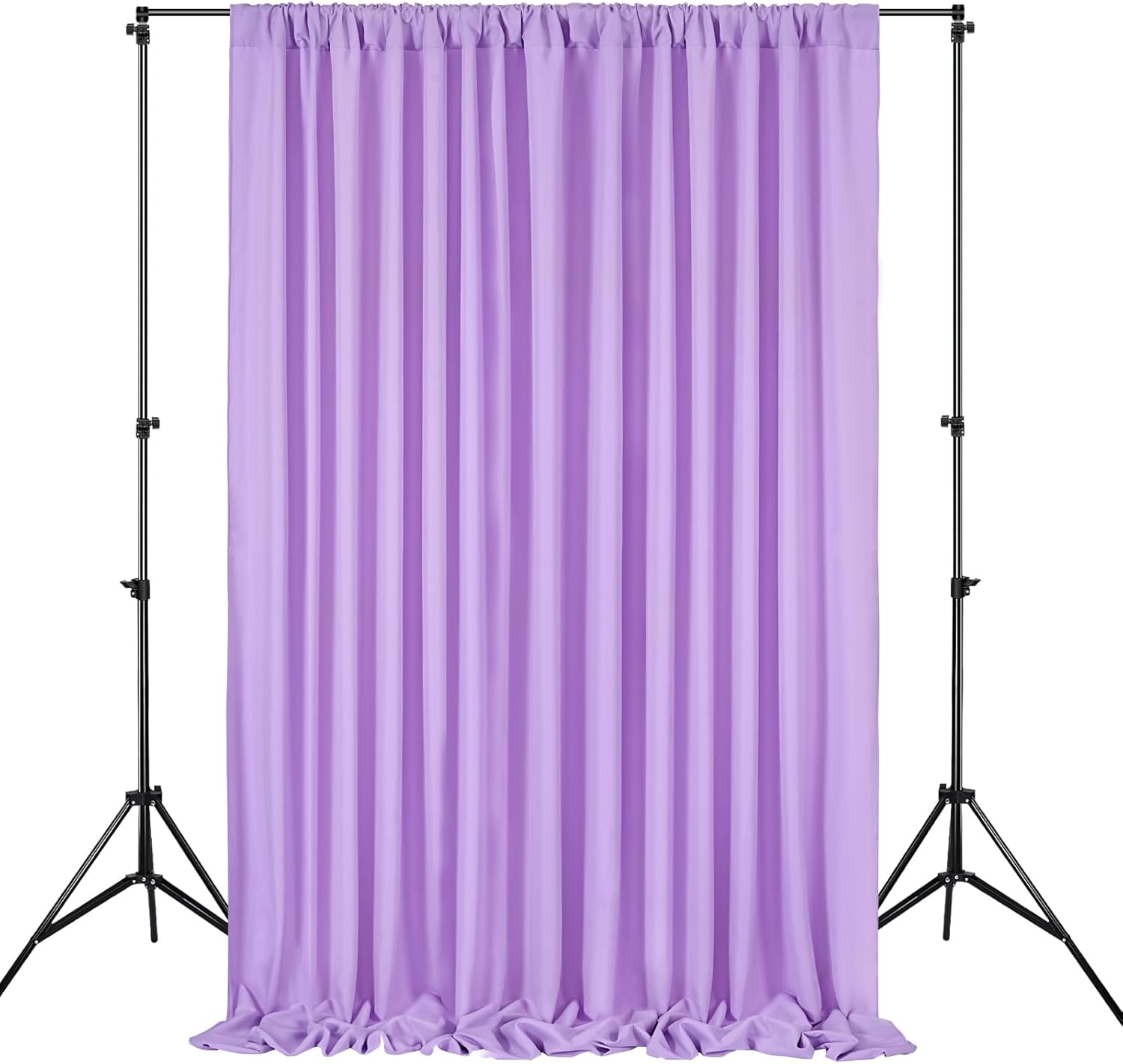 Lavender Backdrop Curtains Photo Backdrop Drapes: 2 Panels 5ft x 10ft Polyester Fabric - Baby Shower Mermaid Photography Background Decorations