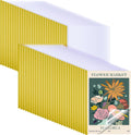 Thenshop 100 Pcs Clear Report Covers with Sliding Bars Sliding Bar File Folder Binder Plastic Report Folder for File Paper Book Resume Letter Office, 30 Sheet Capacity(Yellow)