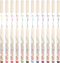 01 Micro Fine Point Pen Set - 12 Waterproof Archival Ink Colors, 0.25mm Fineliner Pens for Art Illustrations, Sketching, Anime, Manga, Technical Drawings & Scrapbooking