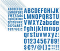 10 Sheets Letter & Number Stickers, Alphabet & Mailbox Numbers - 1 inch Vinyl Self-Adhesive, Cup Labels & Party Decoration (Blue)