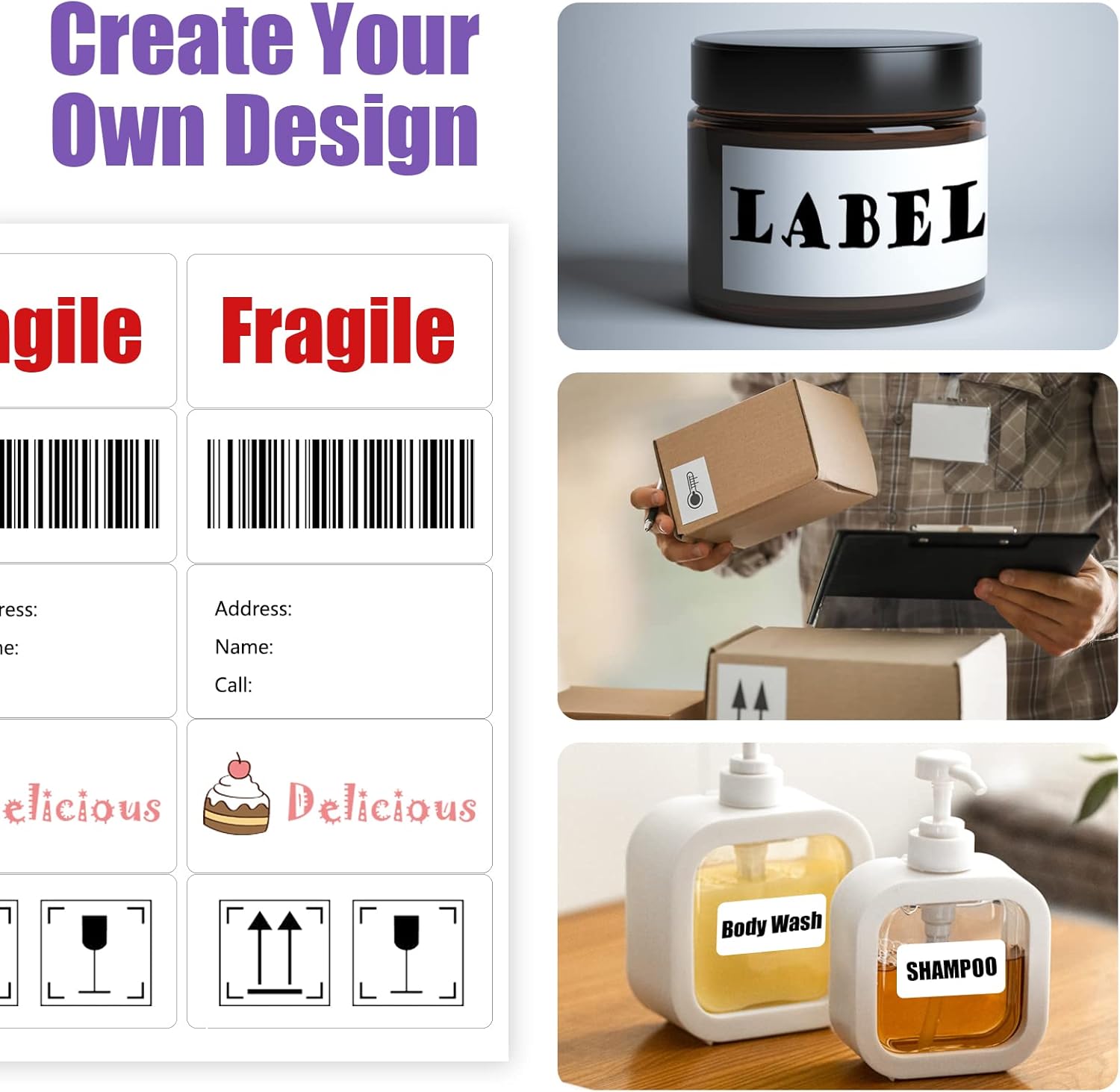 10 per Page Labels, Blank White Permanent Adhesive Shipping Address Labels for Laser/Ink Jet Printer, 2" x 4", 10-UP Labels (100 Sheet, 1000 Labels)