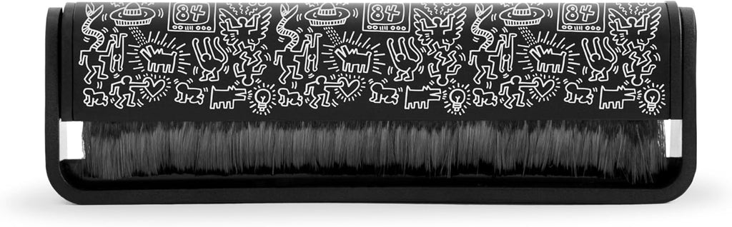 am Vinyl Record Cleaner Brush – Ultra-Fine Carbon Fiber Anti-Static Brush for Vinyl Records – Must-Have Record Player Accessory for Removing Dust, Reducing Friction & Preserving LP Sound, Keith Haring