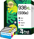 936XL 936 Ink Cartridges Combo Pack: Replacement for HP 936e Ink 936XL Black and 936 Color Combo Pack for HP OfficeJet Pro 9125e 9120e 9730e 9130 9135e 9122e 9128e 9110b 9120b 9130b 9130e Printer