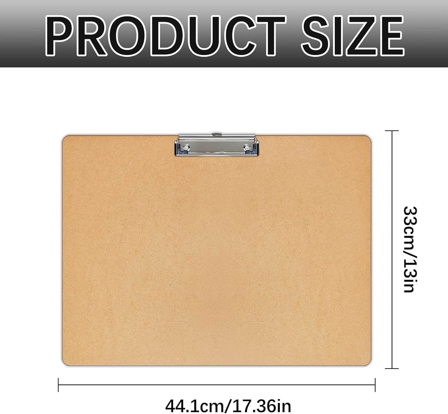10 PCS Extra Large 11x17 clipboard, Wood Cleats with Low Profile Clips for Drawing, Sketching, and Art Boards, Horizontal Wood Lapping, Landscape Layout
