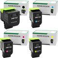 Remanufactured Toner Cartridge Replacement for Lexmark 24B7154 24B7155 24B7156 24B7157 C2240 XC2235 Laser Printer (High Yeild, 4-Pack)