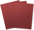 Binditek 100 Pack Grain Texture Paper Binding Presentation Covers, 8.5 x 11 Inches, 13Mil, 90lb, Un-Punched, Letter Size, Red, Office Supplies