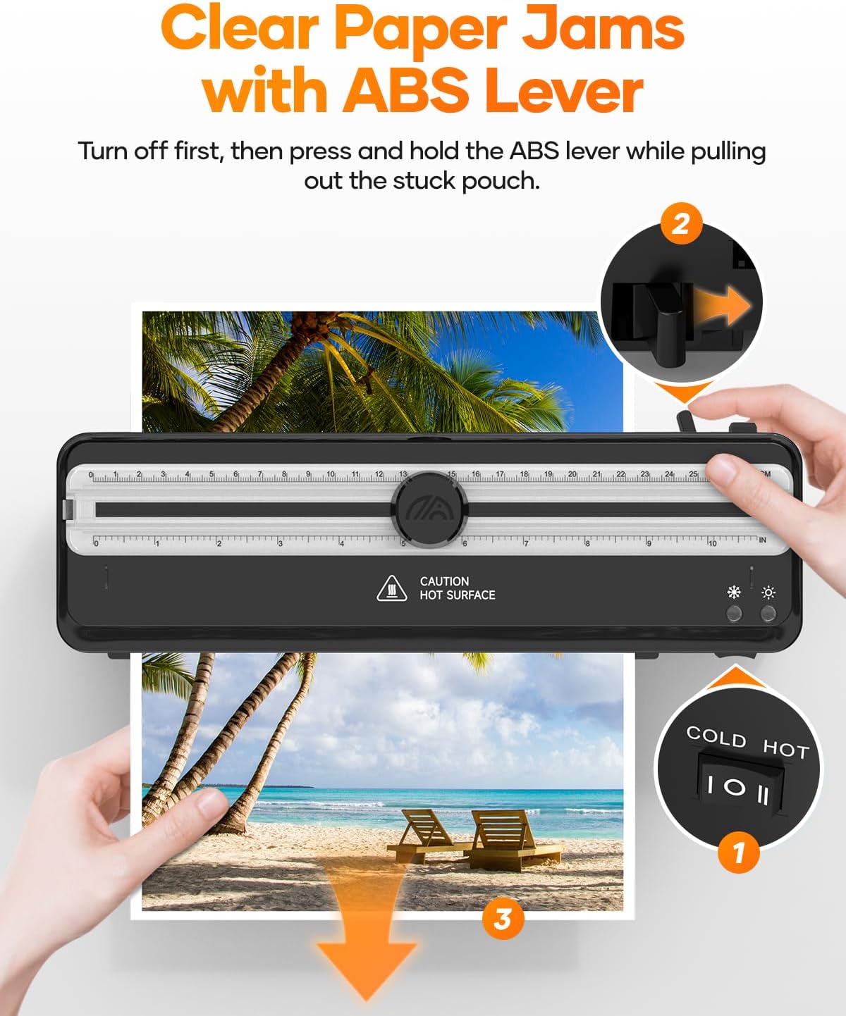 Laminator Machine, 9 Inch with 20 A4 Sheets Thermal and Cold Lamination Built in Cutter Quick Warm Up,Portable Laminating Machine for Home Office School Use