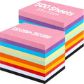Harloon 500 Sheets Construction Paper Bulk Heavyweight A4 Size Thick Construction Paper Cardstock for DIY Craft Supplies(120 Gsm, 250 Gsm,Multi Colors)
