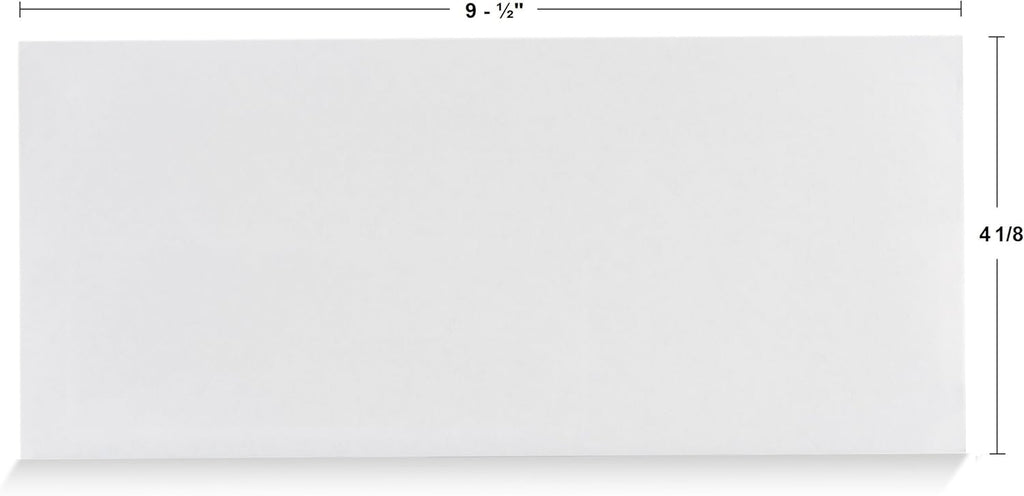 Aimoh #10 Security SelfSeal Envelopes – 20 Qty |No Window, EnveGuard, 4⅛ x 9½", White, 24 LB, 20 Count (34120)