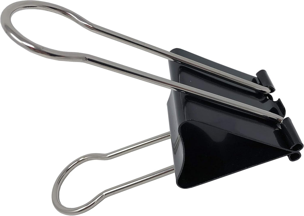 Clipco Binder Clips Super Extra Large 2-1/3in Black (2-Pack)